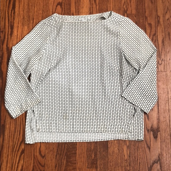 Geometric print long sleeve blouse Medium - Picture 2 of 5